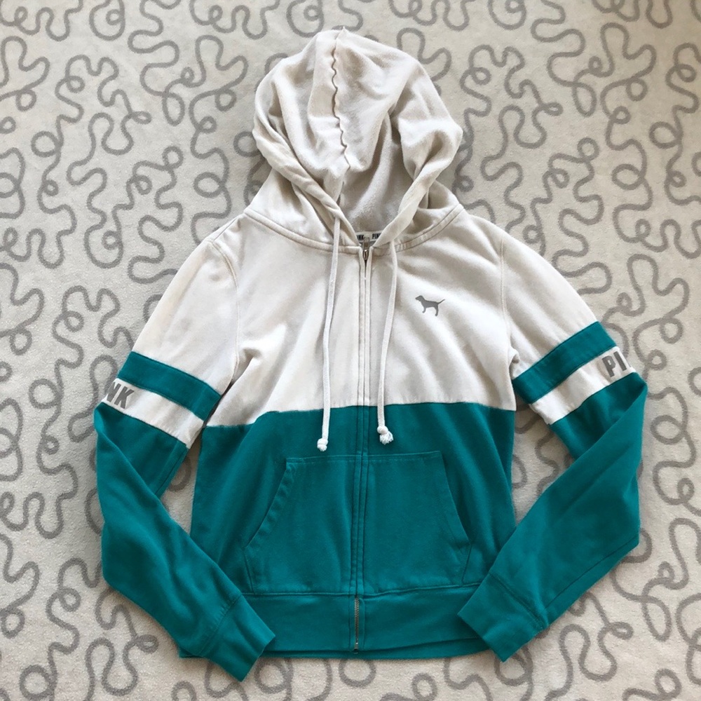 PINK Zip Up Hoodie - Picture 1 of 5